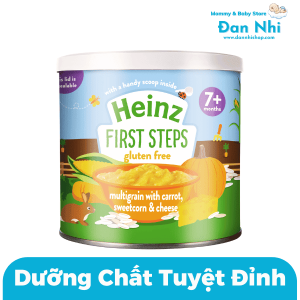 Bột Ăn Dặm Ngũ Cốc, Cà Rốt, Phomai Và Bắp Ngọt Heinz 200g Cho Bé Từ 7 Tháng Tuổi