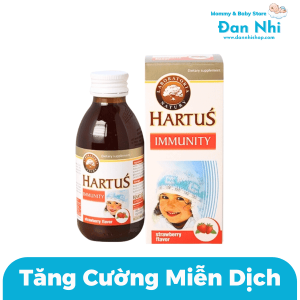 Siro Tăng Đề Kháng Hartus' Immunity 150ml Cho Bé Từ 4 Tháng Khỏe Mạnh